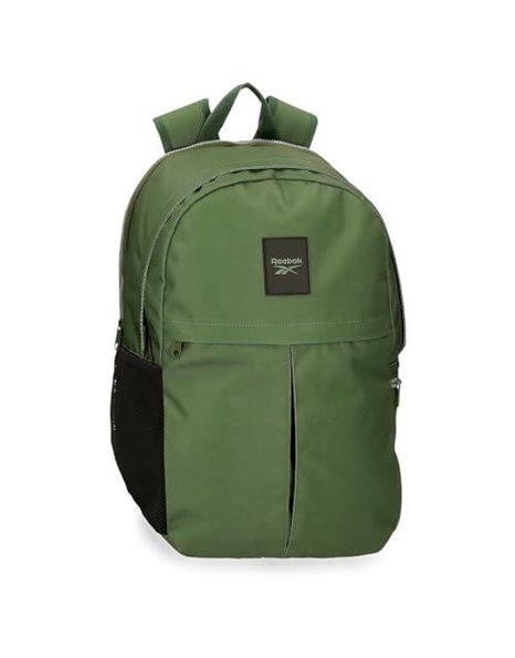Reebok Arlie Backpack Double Compartment Green 33x48x17cm Polyester 26.93L, Green, One Size, Double Backpack Compartment