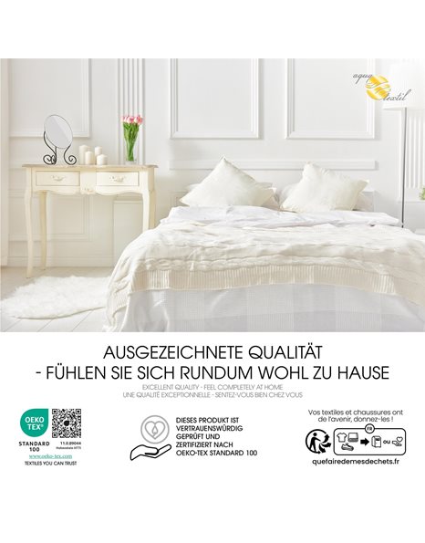aqua-textil Soft Touch mattress topper microfibre 180 x 200 cm