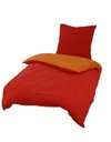 Kinzler Microfibre Fleece Reversible Bed Linen, 80 x 80 and 135 x 200 cm, earth, 135 cm x 200 cm