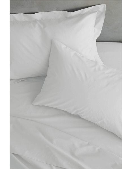 Catherine Lansfield Easy Iron Percale Combed Double Fitted Sheet White