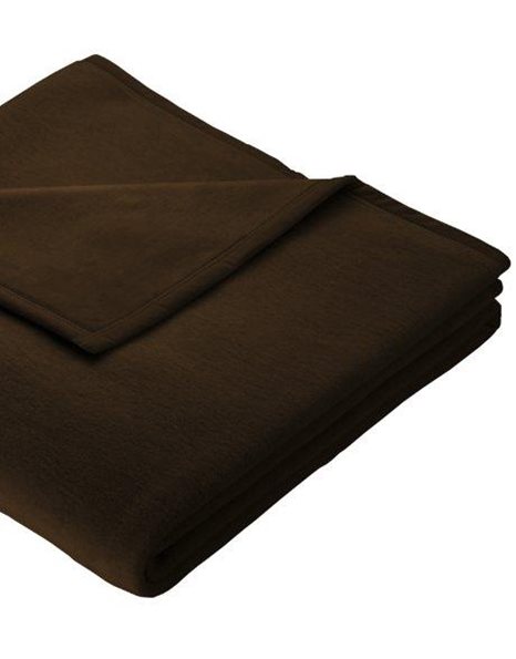 Bocasa 150 x 200 cm Biederlack Orion Cotton Blanket Throw, Dark Brown