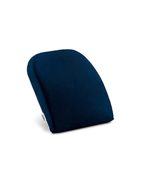 Tempur lumbar cushion, adjustable height, blue, size: 36 cm x 36 cm x 7 cm