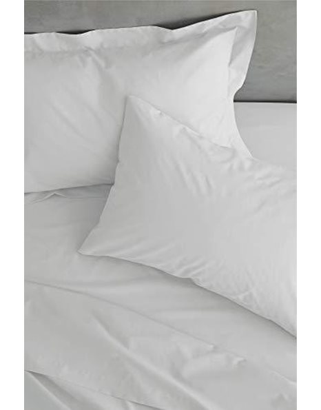 Catherine Lansfield Easy Iron Percale Combed Super King Fitted Sheet White