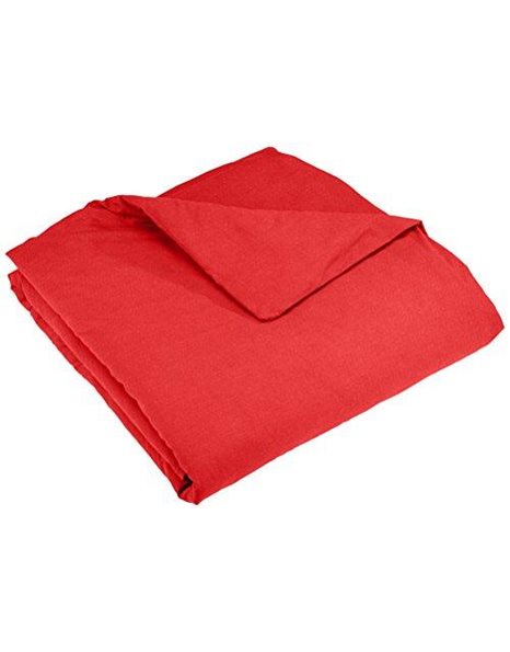 Stof HC24820008 200 X 200 CM 100 Percent Cotton Duvet Cover, RED