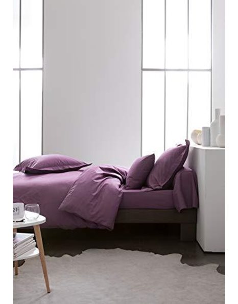 Today Flat Sheet 180 x 290 cm, Cotton, Purple (Fig, 180x290 cm