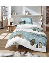 fleuresse 133120 colour 17 soft flannel bed linen, 135 x 200 cm, silver, Silver, 135 x 200 cm
