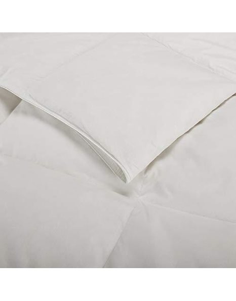 Pikolin Home, duvet upholstery 92% Goose Down Filling Duvet/Quilt Cover 100% Cotton Percale, 250g/m2., white, Lit 80/90-150 x 220 cm