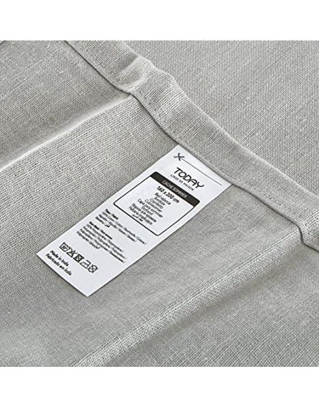 Today 576334 Cotton Bed Base Cover - Non-Woven Fabric/Polypropylene, Cotton, Zinc, 160x200 cm