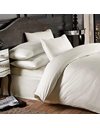Emma Barclay Grosvenor - 1000 Thread Count Pin Stripe Fitted Sheet in Cream - Super King Bed