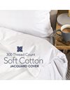 Snuggledown Hungarian Goose Down Super King Duvet - 4.5 Tog Premium Lightweight Cool Summer Quilt for Night Sweats - Soft Jacquard Cotton Cover, Hypoallergenic, Machine Washable, Size (260cm x 220cm)