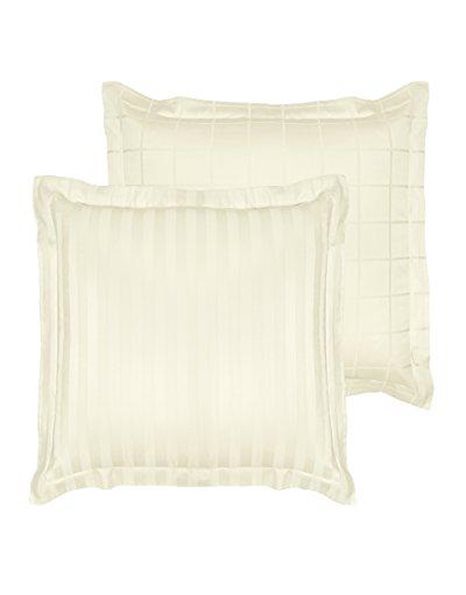 De Witte Lietaer Combed Cotton Pillowcase, Ivory, 60 x 60 cm