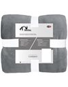 CelinaTex Fluffy Blanket 150 x 200 cm Silver Grey Sofa Blanket Soft Microfibre Fleece Oeko-TEX TV Blanket