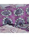 Sleepdown Elephant Mandala Purple Bed Reversable Quilt Duvet Cover Set Easy Care Anti-Allergic Soft and Smooth with Pillow Cases (King Size)