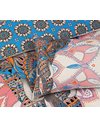 Sleepdown Elephant Mandala Pink/Blue Bed Reversable Quilt Duvet Cover Set Easy Care Anti-Allergic Soft & Smooth with Pillow Cases (Double)