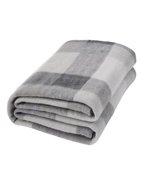 Dreamscene Winter Check Fleece Blanket Super Soft Warm Cosy Sofa Bed Picnic Garden Throw Over, Plaid Tartan Grey White - 120 x 150cm