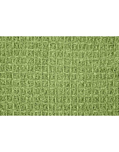 Emma Barclay Honeycomb - Recycled Cotton Plain Waffle Textured Chair Sofa Setee Throw Over Blanket in Pistachio Green - 90x100 (228x254cm)