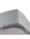 Douceur dInterieur Percaline Double Fitted Sheet, Grey, 180 x 200 cm