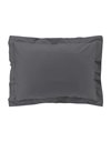 Douceur dInterieur Percaline Flat Ruffle Pillowcase, Anthracite, 50 x 70 cm