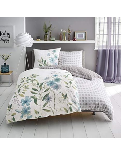 Kleine Wolke Botanica Bed Linen, Cotton, Multicoloured, 155 x 220 + 80 x 80 cm