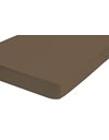 biberna 0077640 Fitted Sheet Boxspring Jersey Elastic (Mattress Height 25-40 cm) 1x 90 x 190 cm > 100 x 220 cm, Ash Brown