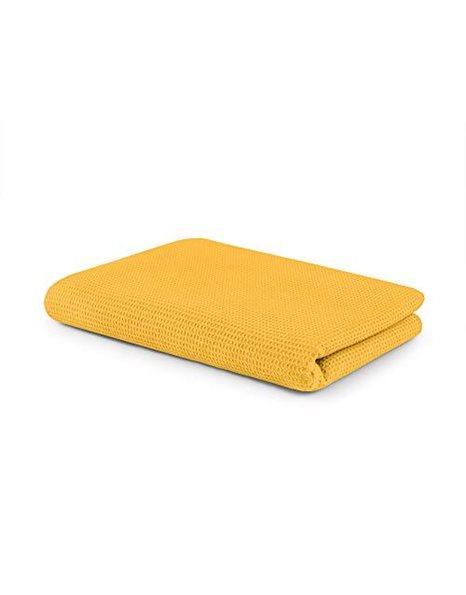 SETEX Waffle Pique Blanket, Bedspread, Summer Blanket, Outdoor Blanket, 100% Cotton, 150 x 200 cm