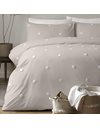 Appletree Garden-Duvet Cover Set, 100% Cotton, Linen with White Dots, King