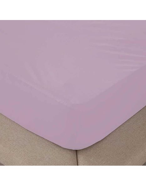 Fitted Sheet Violet 100% Cotton Bed 105 cm (105 x 190 cm)
