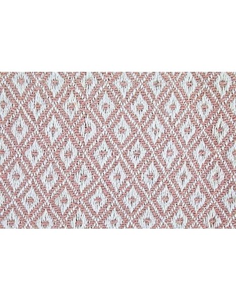 Emma Barclay Casablanca - Scandi Woven Recycled Cotton Chair Sofa Setee Bed Throw Over Blanket in Blush Pink - 70x100 (178x254cm)