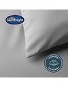 Silentnight Supersoft Collection Dove Grey Duvet Cover Set. Super Soft and Snuggly Easy Care Duvet Cover Quilt Bedding Set - Single (135cm x 200cm) + 1 Matching Pillowcase