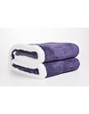 Penguin Home® Sherpa Flannel Throw Blanket|Colour - Purple| Ultra Soft Plush Thick Cosy Fuzzy Fluffy Reversible Microfiber for All Season Use Bedroom Couch & Home|Size-150x200cm (Medium)|