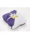 Penguin Home® Sherpa Flannel Throw Blanket|Colour - Purple| Ultra Soft Plush Thick Cosy Fuzzy Fluffy Reversible Microfiber for All Season Use Bedroom Couch & Home|Size-150x200cm (Medium)|