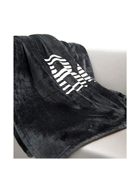Bench Wellsoft fleece blanket, Modern Opposite, approx. 150x200 cm, 100% polyester, with flag label, color: black, item no .: 7612604036