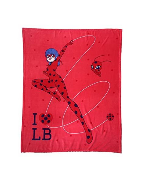 CTI Miraculous Ladybug Jump Blanket 125 x 150 cm
