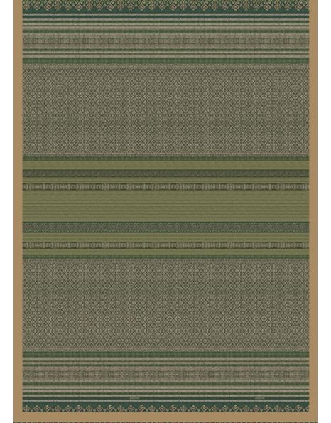 Bassetti Roccaraso V1 9324086 Blanket Cotton Mako Satin 135 cm x 190 cm Green