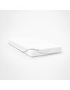 Soleil docre, Plain Cotton Fitted Sheet, 57 Thread Count, 200 x 200 cm, White