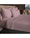 Soleil docre, Plain Cotton Fitted Sheet, 57 Thread Count, 200 x 200 cm, Antique Pink