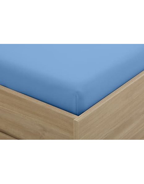 Degrees home Fitted Sheet 90 x 190 cm Adjustable – Brushed Microfibre – Blue