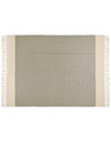 Amazon Aware Woven Cotton Chevron Block Throw Blanket, Natural/Black, 152.4 x 203 cm