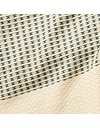 Amazon Aware Woven Cotton Chevron Block Throw Blanket, Natural/Black, 152.4 x 203 cm