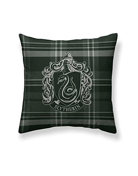 BELUM | Harry Potter Cushion Cover, 100% Cotton Cushion Cover 50 x 50 cm Slytherin Model A