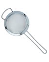 Grunwerg ST-3005 Fine Mesh Strainer with Polished Rim And Handle, Silver, 5-Inch, 12cm Diameter