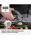 Kuhn Rikon Garlic Press, Stainless Steel Garlic Crusher Press. Dishwasher Safe Garlic Chopper. Durable Garlic Mincer. Garlic Press Crusher – 3 Year Kuhn Rikon Kitchen Accessories Guarantee
