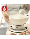 Salter 800 WHBKDR Aquaweigh Mechanical Scale, Measures Liquids and Fluids, Add & Weigh, Rotating Twin Dial, Pouring Spout, 2.6 L Bowl Clips Over Scale, Max 4 kg, Baking/Cooking, White
