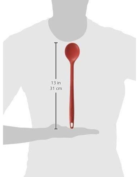 KAISER KAISERflex Red Cooking Spoon 30 cm 100% Food-Safe Silicone with Metal Core Dishwasher-Safe High Form Stability and Flexibility