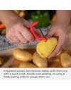 Kuhn Rikon Potato Peeler with Steel Blade. Vegetable Peeler. Veg Peeler. Sharp Potato Peelers for Kitchen. Super Light Speed Peeler. Apple Peeler – 3 Year Kuhn Rikon Kitchen Accessories Guarantee