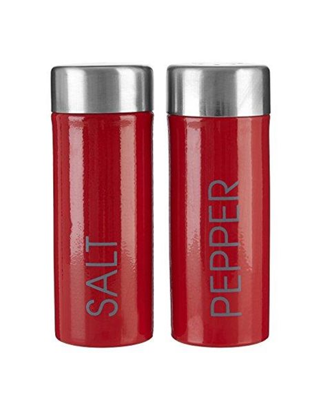 Premier Housewares 508537 Liberty Salt and Pepper Set - Red