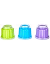 Ibili 756500 Set of 6 Jelly Molds (Blister), Plastic, Multicoloured, 7.5 x 7.5 x 6.1 centimeters