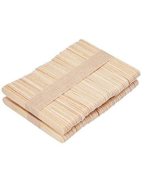 Silikomart Mini Wooden 100 Sticks for Ice-Cream Bars, Brown Wood