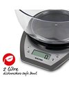 Salter 1024 SVDR14 Digital Kitchen Scale With Bowl- 2L Dishwasher Safe Mixing Bowl, Easy Dual Pour Wide & Narrow Spouts, Measure Liquids, Add & Weigh Function, Easy Read Display, 5kg Capacity, Silver