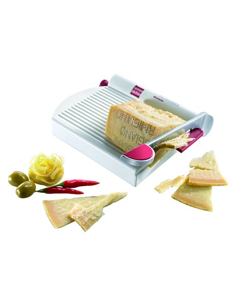 Westmark Cheese Slicer with Sharp Blade, Adjustable Cutting Thickness, Stainless Steel/Aluminium/Plastic, Fromarex, White/Red/Silver, 70002260